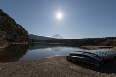 富士山　西湖　