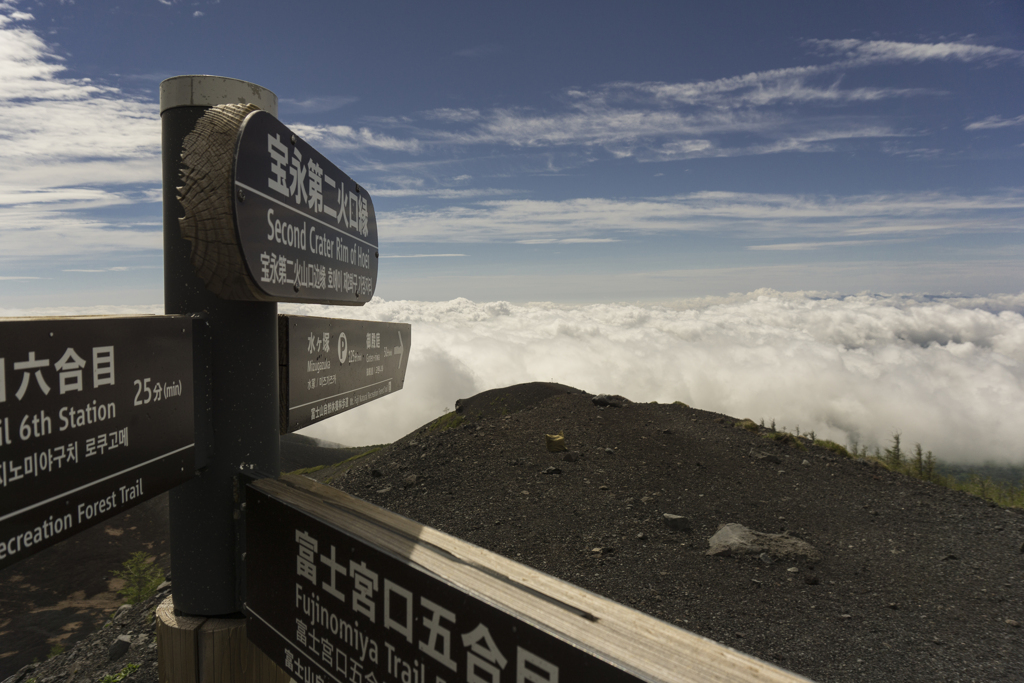宝永火口・富士山