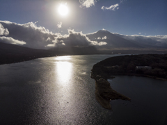 富士山　山中湖　マビックエアー空撮