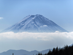 柳沢峠　富士山　