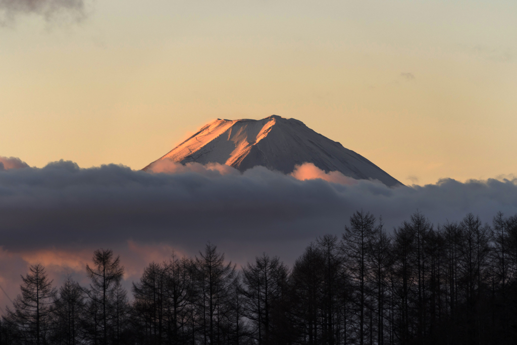 大菩薩湖・富士山