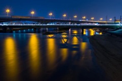 大和川の夜景