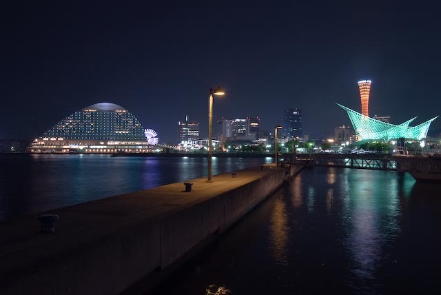 神戸港の夜景