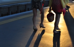 家路を急ぐ