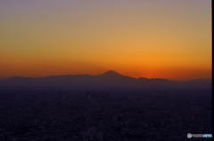 Mt. Fuji is a beautiful sight at sunset.