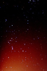 初めて撮影した星空