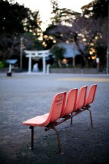公園の椅子
