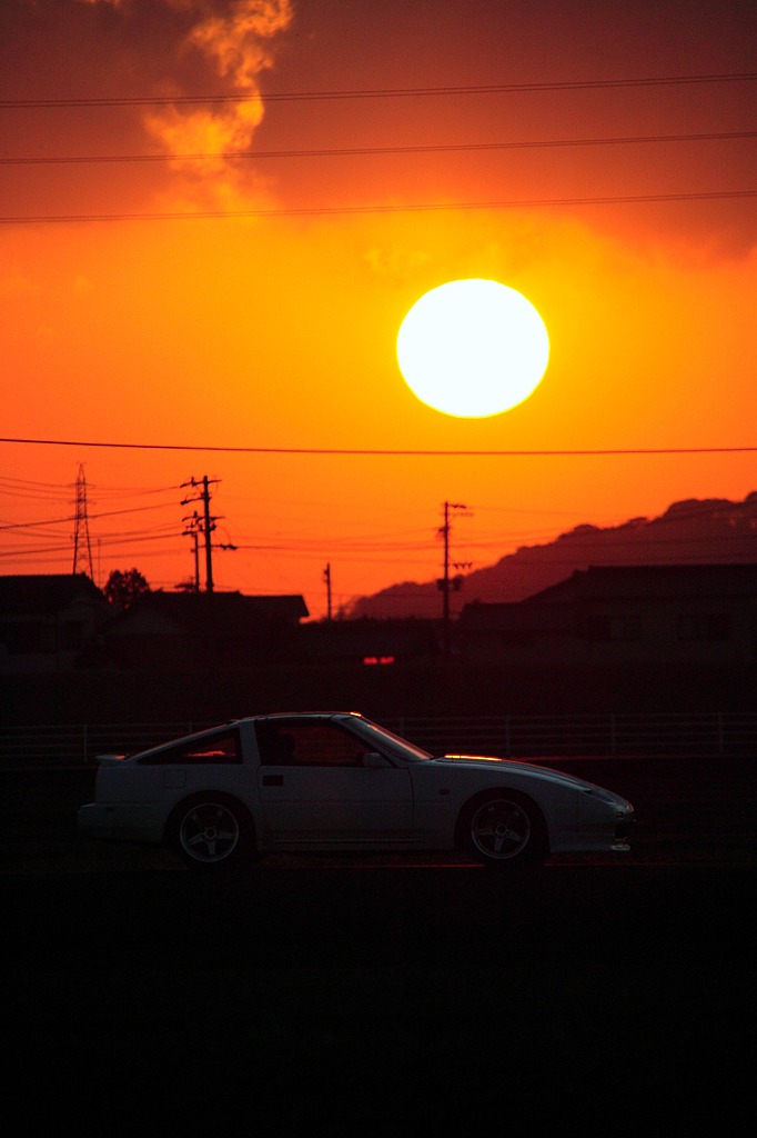 主役は夕陽