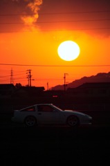 主役は夕陽