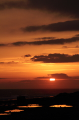 夕日