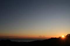 駿河湾　夜明け