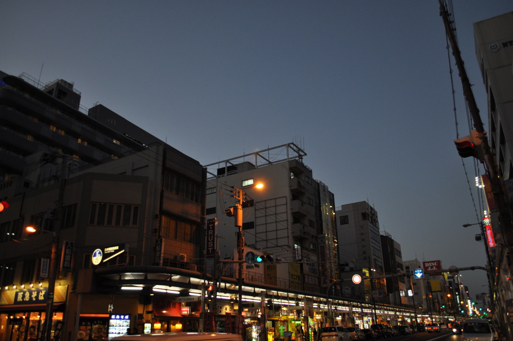 日本橋の夕暮れ