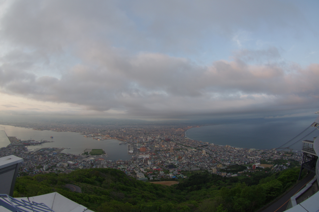 函館の夜景前