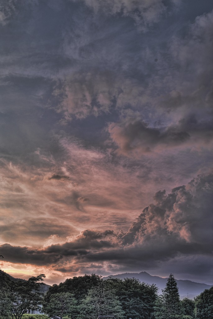 夏の夕空