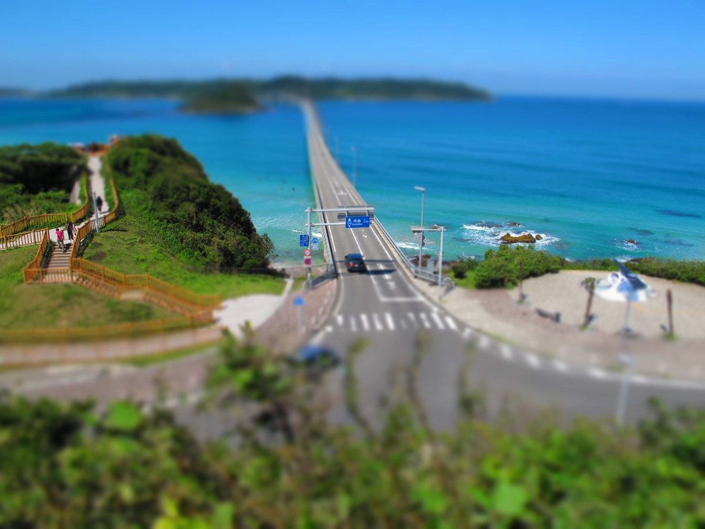 ジオラマ　角島大橋