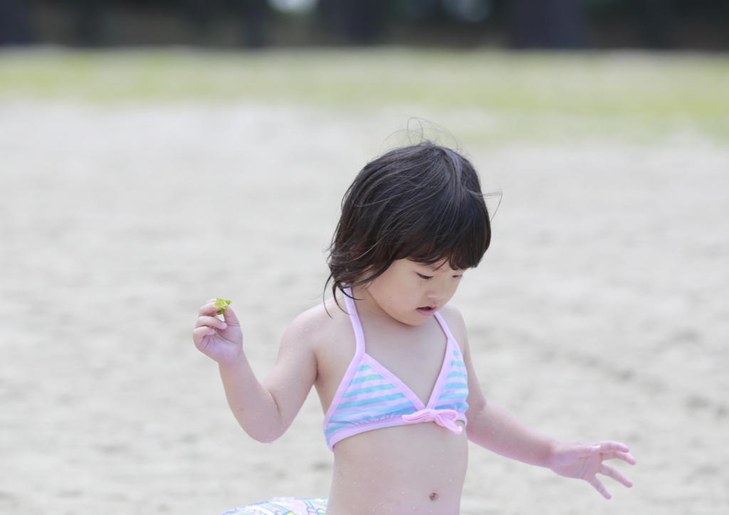 今年、初海水浴