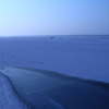 氷上の川