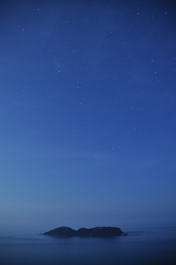 月夜の無人島