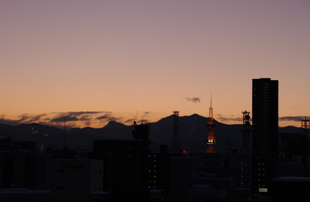 夕暮れ
