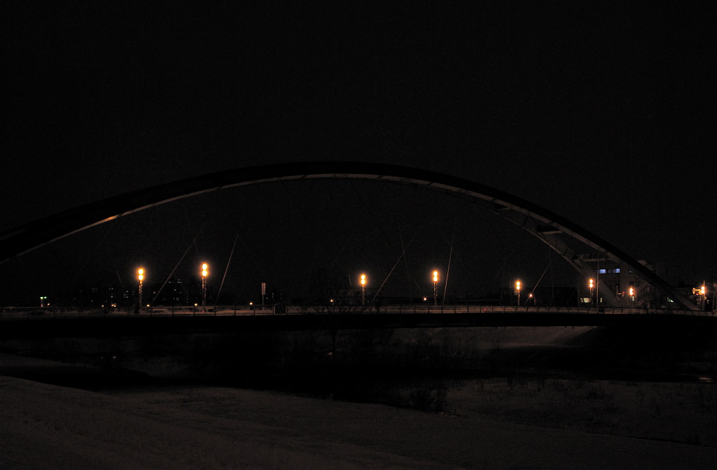 夜の水穂大橋