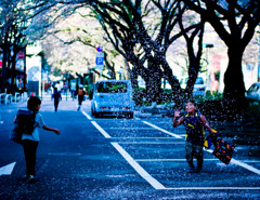 新学期の帰り道・・・
