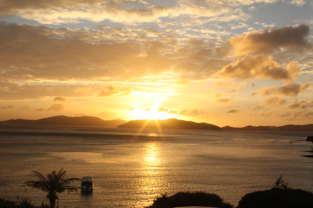 夕日