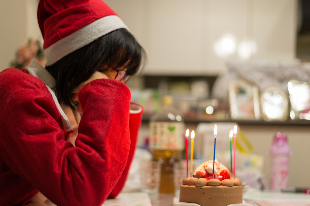 姉　眼鏡でメリークリスマス！