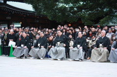 日本相撲協会の理事（横綱の奉納）