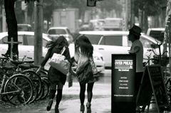 突然の雨