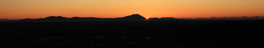 関東平野の初日の出