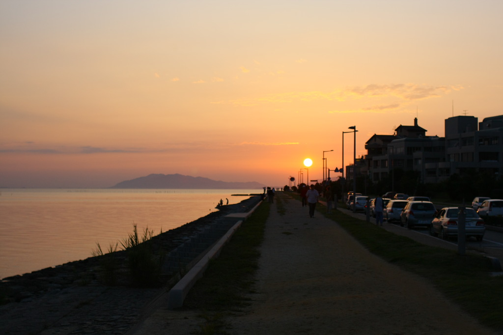 宍道湖の夕日