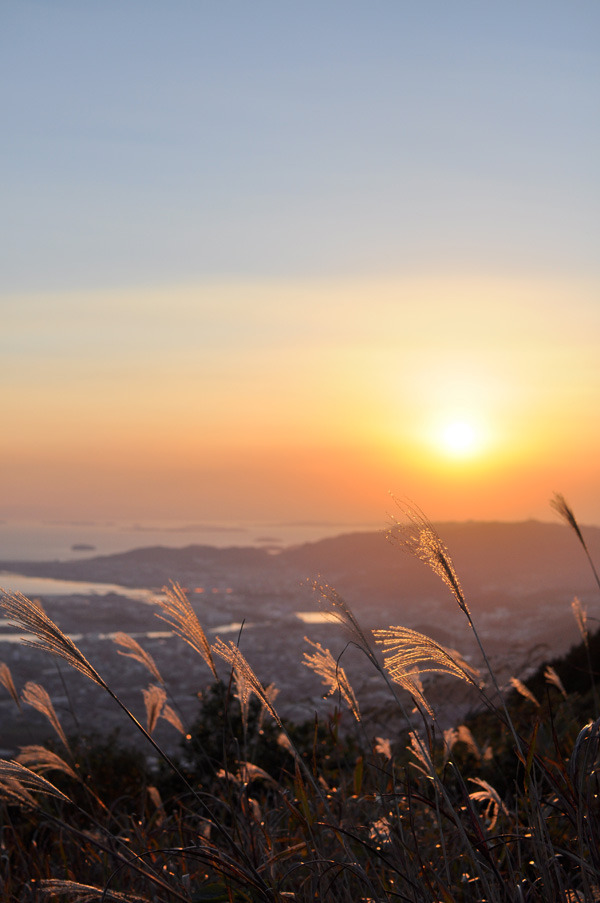 蒲郡　五井山からの夕景