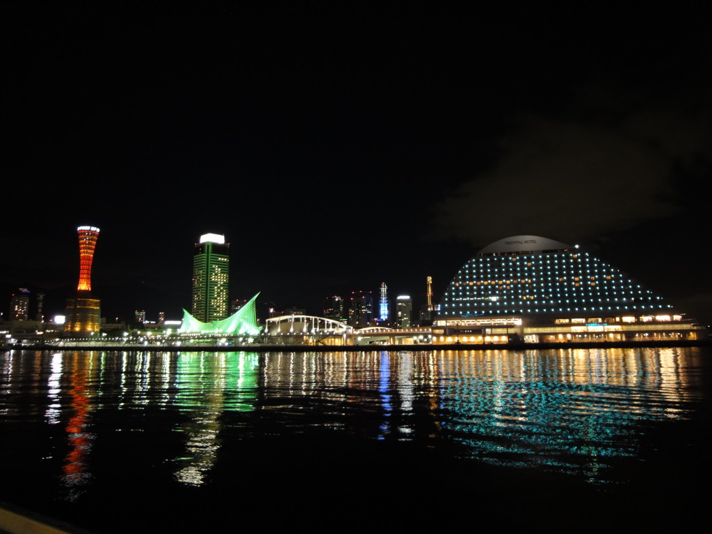神戸メリケンパーク夜景