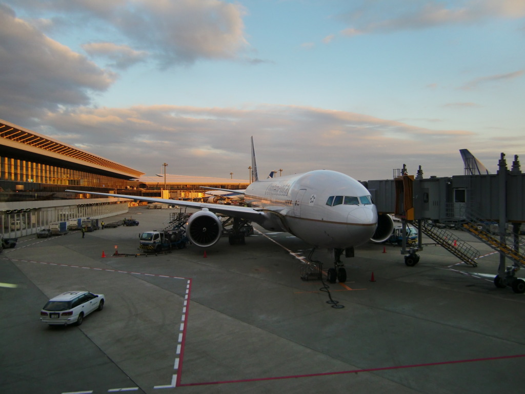 コンチネンタル航空機@成田空港