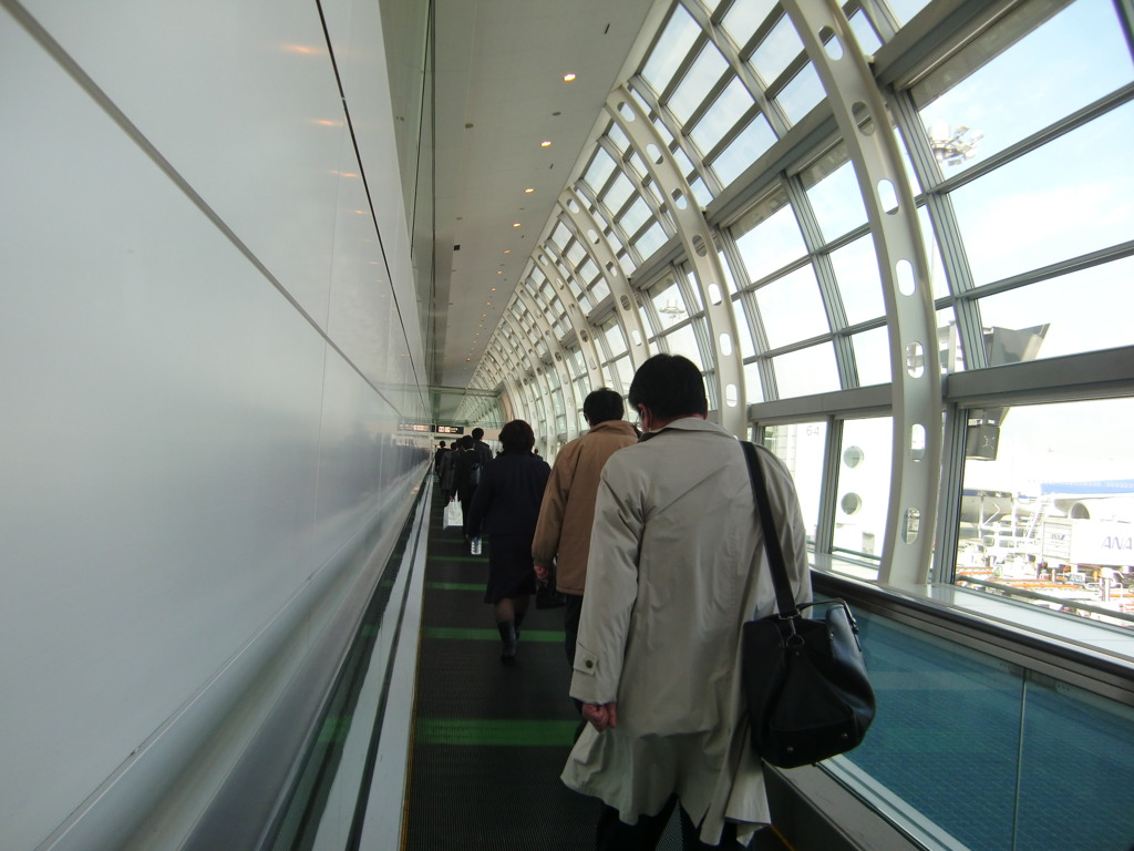 羽田空港に着きました