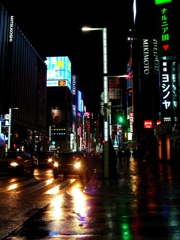 雨の銀座