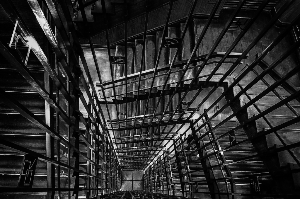 a square spiral stairs （monochrome）Ⅱ