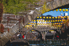 眼鏡橋のほとり