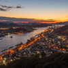 at dusk in Onomichi