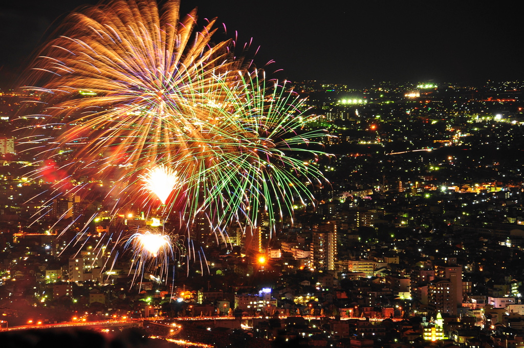 Nagaragawa fireworks festival  2013