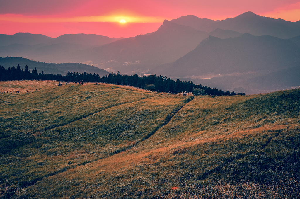 曽爾夕景