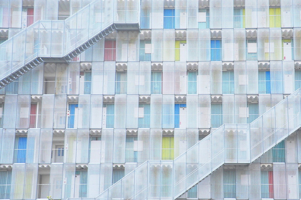 Colorful  apartments