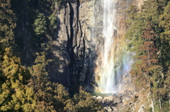 虹色の滝壺