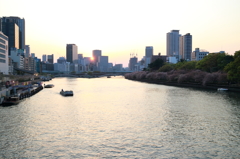 夕暮れの天神橋