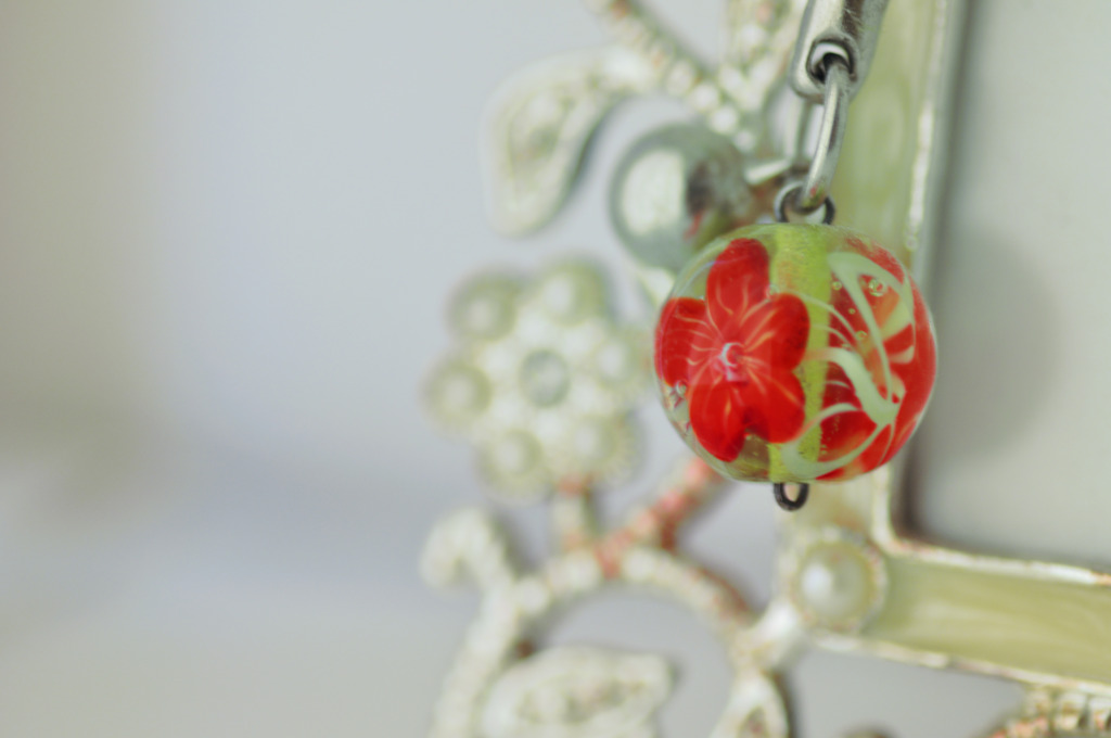 ガラスの中の花