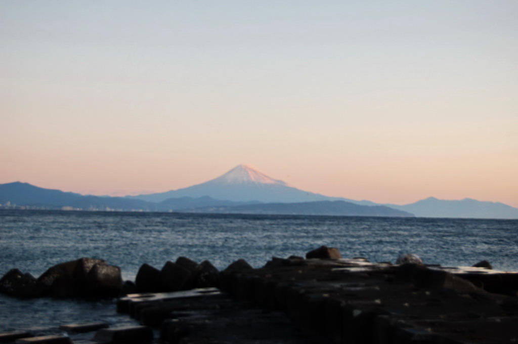 富士山＠焼津の海岸