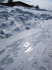 湖の上で