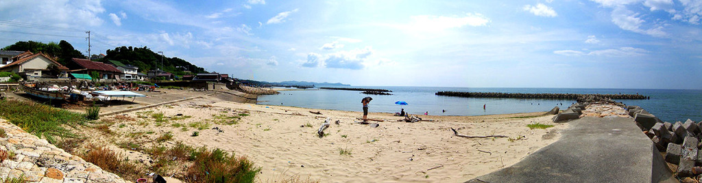 小さな砂浜