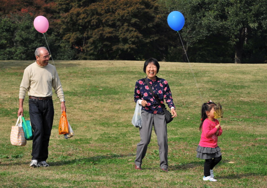 孫と公園に