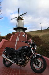 オランダ風車とCB1100